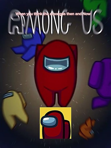 Among us logo then and now! #edit #shorts #amongus #review #videoshorts