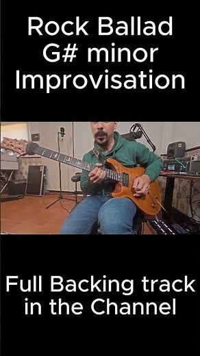Emotional Guitar Solo in G# Minor 🎸 | Rock Ballad Part 2 #backingtrack #guitarjam #guitarsolo