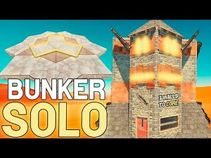 RUST - STRONG & CHEAP Solo Bunker Base Design | 3 Walls