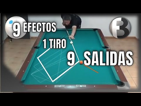 9 Billiard Effects in One Shot - Graphic Comparison