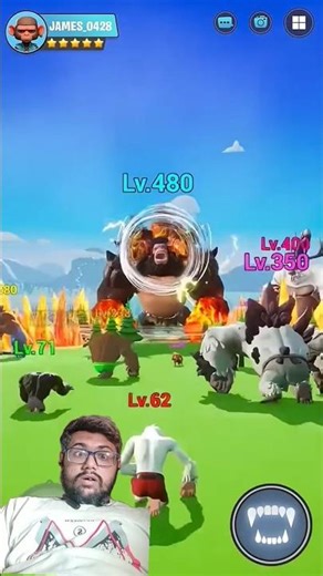 kalua bnaa Raja🍌🐵 City Collapse Quick 🌃 ⚡ #games #gaming #funny