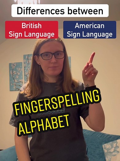 Differences between British Sign Language (BSL) and American Sign Language (ASL): Fingerspelling Alphabet #Deaf #Deafperson #Deafpeople #Deafcommunity #Deafculture #Deafworld #BritishSignLanguage #BSL #AmericanSignLanguage #ASL #signlanguage #fingerspelling #fingerspellingalphabet #BSLfingerspelling #ASLfingerspelling #notatutorial #differences #differencesbetween #BSLvsASL