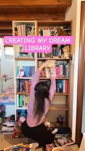 ORGANISING MY DREAM LIBRARY 😍📚 #booktube #library #librarysetup #books