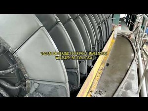Vacuum Disc Ceramic Filter Press #filterpress #miningequipment #miningmachinery #mining