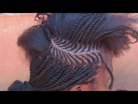 two strand twist out without using wax or gel