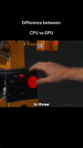 Tech Hub on Instagram: "Ever wondered about the real-world difference between a CPU and a GPU? 🖥️ Check out this mind-blowing demonstration by the MythBusters! While a CPU handles tasks one by one with incredible precision (like the first robot painting a smiley face), a GPU is a master of parallel processing, firing thousands of tasks simultaneously to create a masterpiece like the Mona Lisa in the blink of an eye. 🎨 It’s the perfect analogy for why GPUs are the backbone of modern gaming, AI,
