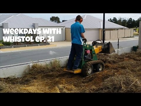 Landscaping Using A Dingo / Mini Skid Steer