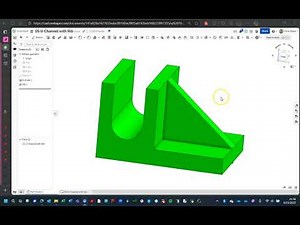 PCR CAD - 05 U-Channel with Rib Onshape Tutorial