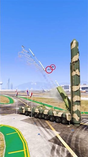 S-500 Missile Strike Drops 2 Fighter Jets in gta5 ep444 #shorts #short