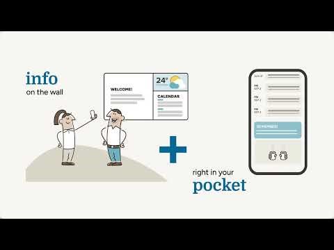 Digital signage on the wall – and in your pocket!