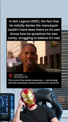 The Mannequin Scene That Proves Will Smith Was Going Insane in I Am Legend. #shorts #shortsfeed