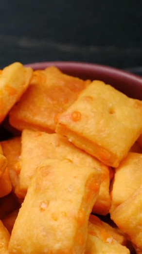 These homemade cheese crackers are so much better than any...