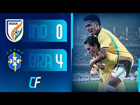✅ BRASIL GOLEÓ 4-0 a INDIA en un AMISTOSO INTERNACIONAL