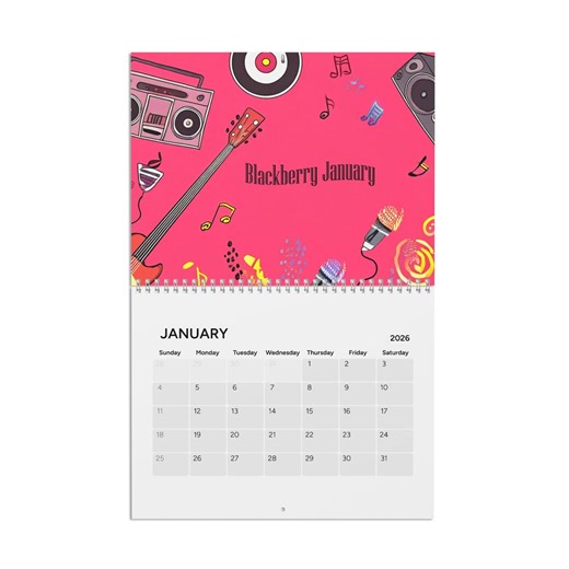 2026 Music Calendar: Funky Song Titles, Monthly Planner - Etsy