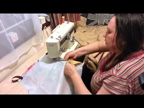 Apron easy sew from pvc cotton, table covering.