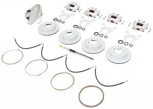 Hydrastar Disc Brake Kit w/ Actuator for Tandem Axle Trailers - Slip On Rotor - 5 on 4-1/2 - 3.5K Hy