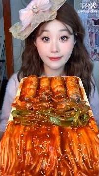 Spicy Korean Noodles & Tteokbokki Mukbang | Super Saucy & Delicious! 🔥#food #shorts