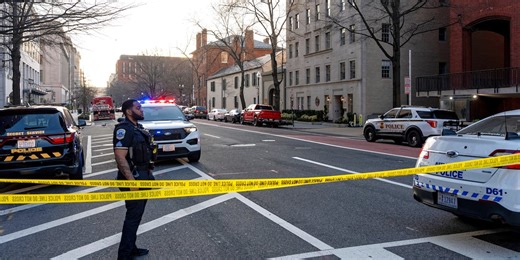 Man taken into custody after driving van into security gate outside White House, authorities say