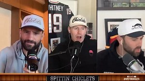 Biz flipped the switch from Walter Cronkite to Peter North in our latest Sandbagger once the Piss Bomb was mentioned 😂 | Spittin' Chiclets