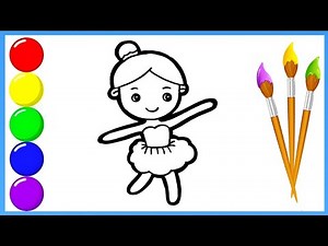 Belly Dancing Girl Drawing | painting and coloring for kids, toddlers | how to draw belly girl
