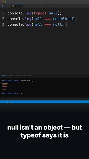 typeof null = 'object'?? JS's 25-year bug