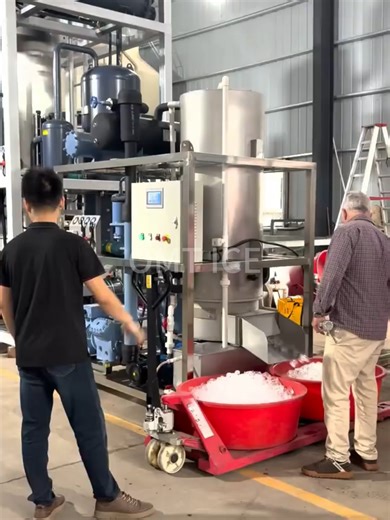 OMT 5ton Tube Ice Machine Testing for European Customers