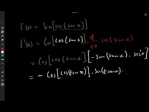 Double Chain Rule: Finding the Derivative of sin(cos(tanx))