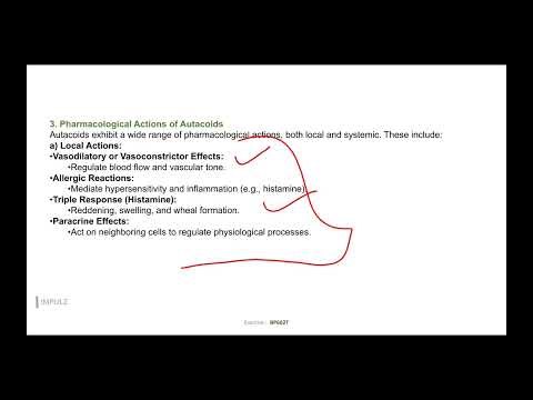 Autocoids and related drugs Introduction to autacoids and classification. Histamine
