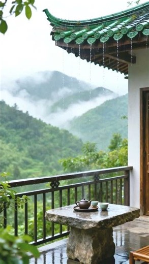 Relaxing Guqin Music & Rain Sounds | Let the Rain Slow Everything Down #healing #relaxing #rain