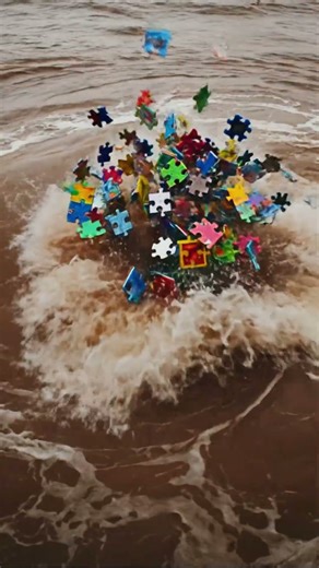 HUNDREDS of PUZZLE PIECES SUCKED by GIANT ARTIFICIAL WHIRLPOOL! (Chaos Test) | Whirlpool Lab