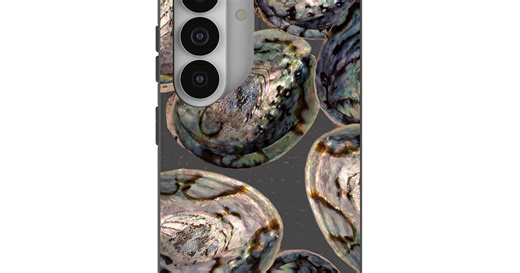 Black Abalone Shells Samsung Galaxy S26 Case