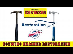 ESTWING HAMMER RESTORATION - how to restore rusty hammer DIY