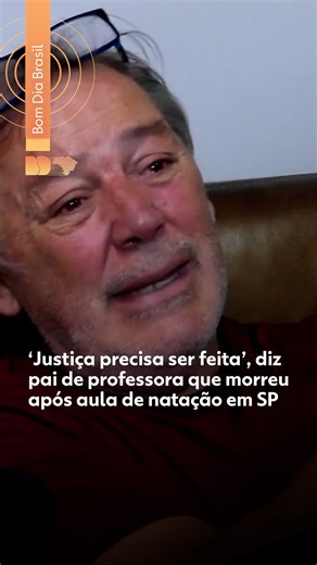 #SãoPaulo - O pai da professora de 27 anos morta após uma aula de natação em uma academia da Zona Leste de São Paulo, Ângelo Augusto Bassetto, pediu no domingo justiça rigorosa contra os responsáveis pela manutenção da piscina. Muito abalado com a morte da filha, Juliana Faustino Bassetto, em um hospital de Santo André, na Grande SP, Bassetto afirmou que a família está profundamente triste e só quer que o caso não se repita em São Paulo. Muito emocionado e em lágrimas, ele lamentava a morte: "Eu