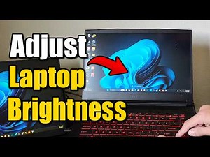 How to Increase or Decrease Brightness on Laptop PC - Windows Tutorial
