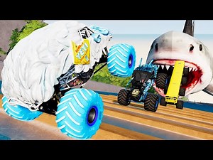 BNG Ultra - Epic High-Speed Monster Trucks Crazy Jumps & Crashes #003 in BeamNG.drive