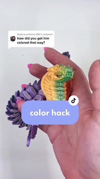 3D Printing Color Change Effect with Gradient Filament