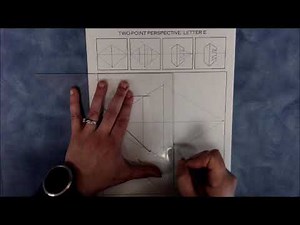 Two Point Perspective Letter E
