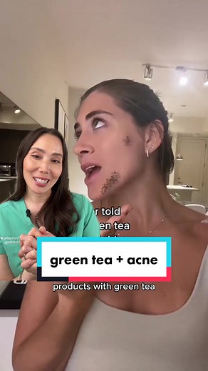#stitch with @carlyrsilverman EGCG stands for epigallocatechin-3-gallate. In addition to being an antioxidant/anti-inflammatory, it can inhibit 5-alpha reductase and induce apoptosis of sebocytes (aka kill the oil producing cells). Studies looked at a concentration of 2-3% green tea emulsions and its significant effects on sebum production and treatment of mild to moderate acne. ‌ #greentea #acne #dermatologist #egcg #pimples #skincarehack #beautyhacks #skincare101