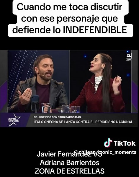 Javier Fernández vs Adriana Barrientos: discusión sobre lo indefendible