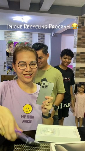 Iphone recycling program 😅 #iphone15promax #Lifehack #iphone #asianfamily