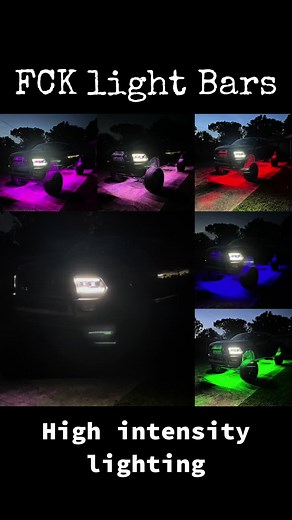 32 high intensity, RGB, rock lights, and 1500 piece starlight headliner with 400 shooting stars all from @FCKLightBars Official and things, Monster Customs for the work #ForYou #ForYouPage #Diesel #CustomLighting #Starlight #RockLights #fcklightbars