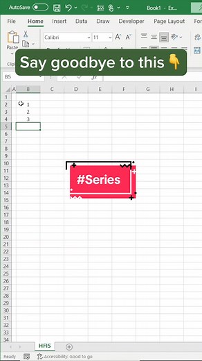How to Create a Series of Numbers in Excel