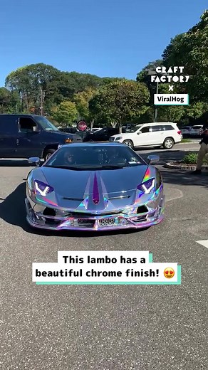 Showing off my rainbow chrome Lamborghini 🌈 🏎️ | Craft Factory