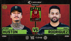 846K views · 43K reactions | Nyjah Huston and Paul Rodriguez's histories with Battle At The Berrics are flat-out extensive, but only P-Rod has nabbed a trophy (for 2010's BATB 3). Could P-Rod make it to Finals Night again this year, or will 'Jah say nah? #BATB12 CARIUMA CLEAN Cause Liquid Death Mountain Water Spitfire Wheels Thunder Trucks | Berrics | Facebook