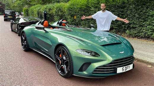 Taking delivery of a £1M Aston Martin speedster