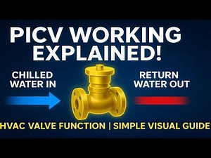 How PICV Works in HVAC | Pressure Independent Control Valve Working Animation | INTACT KNOWLEDGE