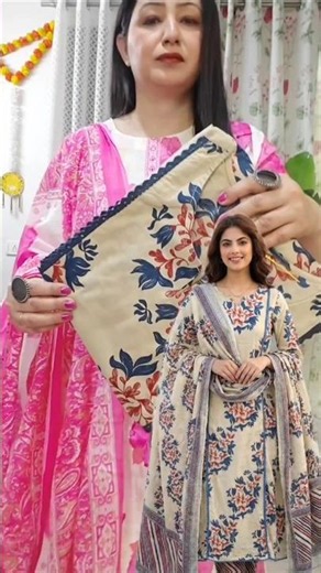 Myntra ✨Summer Special Floral print kurta dupatta set🎀#myntra #unboxing #ytshort #yt