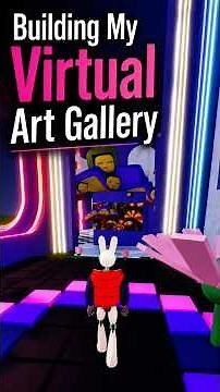 Building My Virtual Gallery (Day 2) #3d #artgallery ⁠ai #VR #worldbuilding