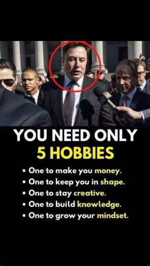 5 Hobbies You Need to Succeed Like Elon Musk. #success #youtubeshorts