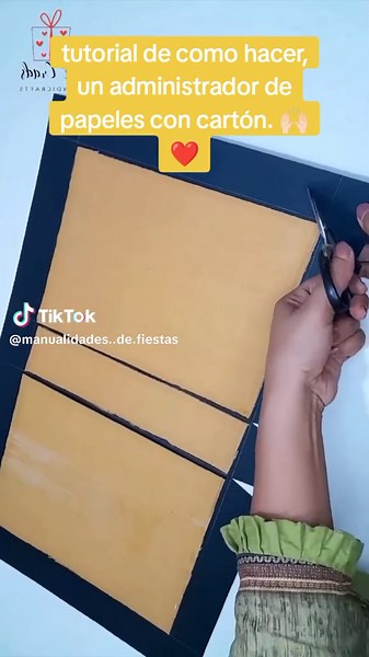 Tutorial para hacer un administrador de papeles con cartón